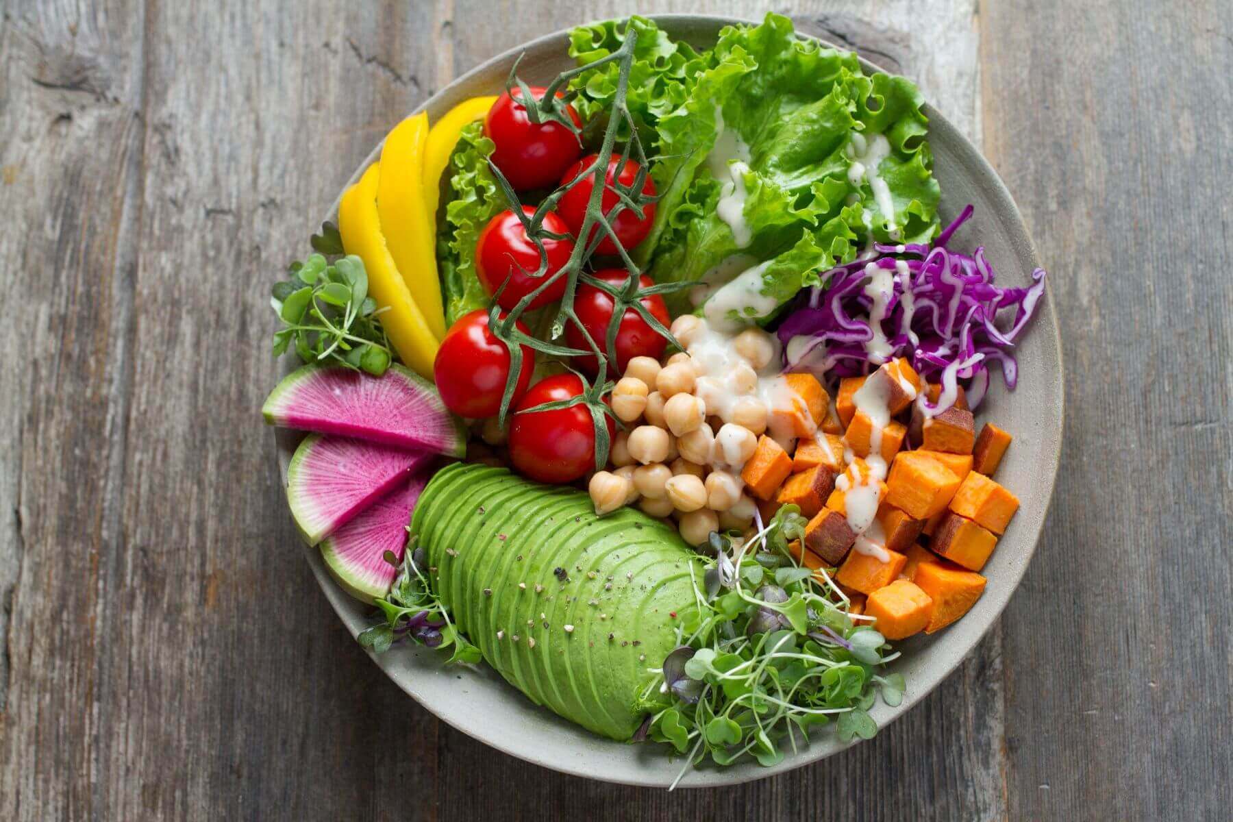 bowl of healthy vegetables food