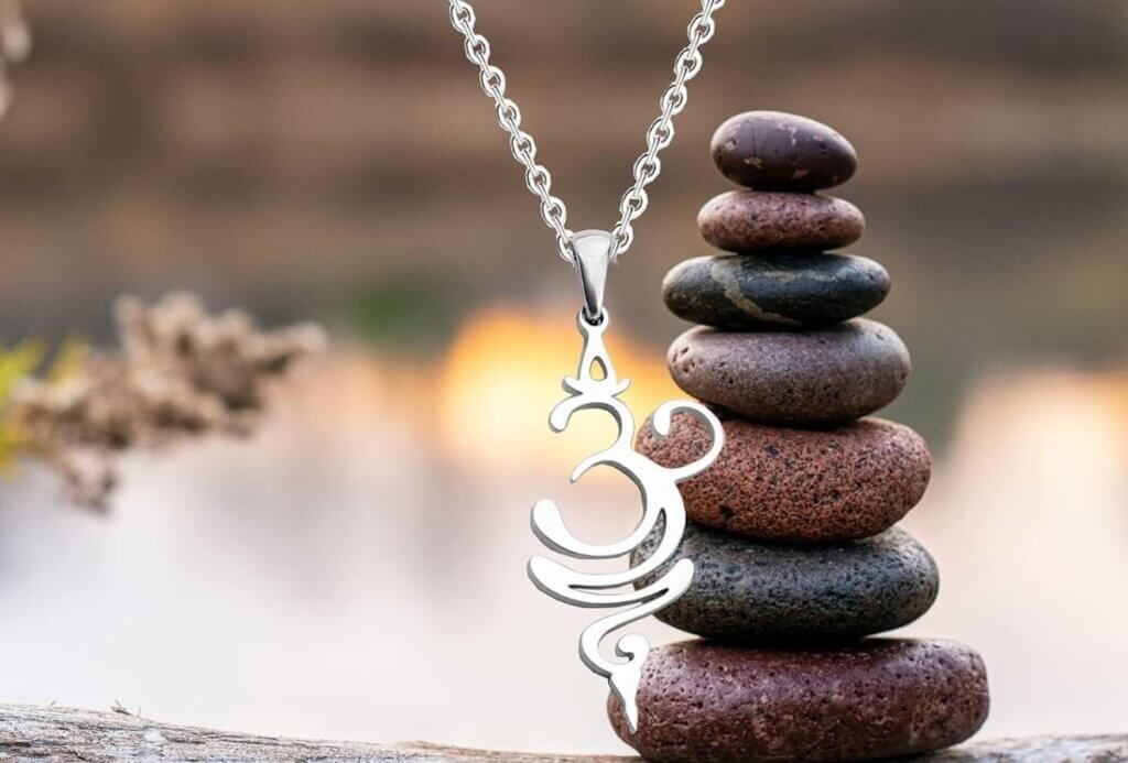 Breathe Symbol Yoga Necklace